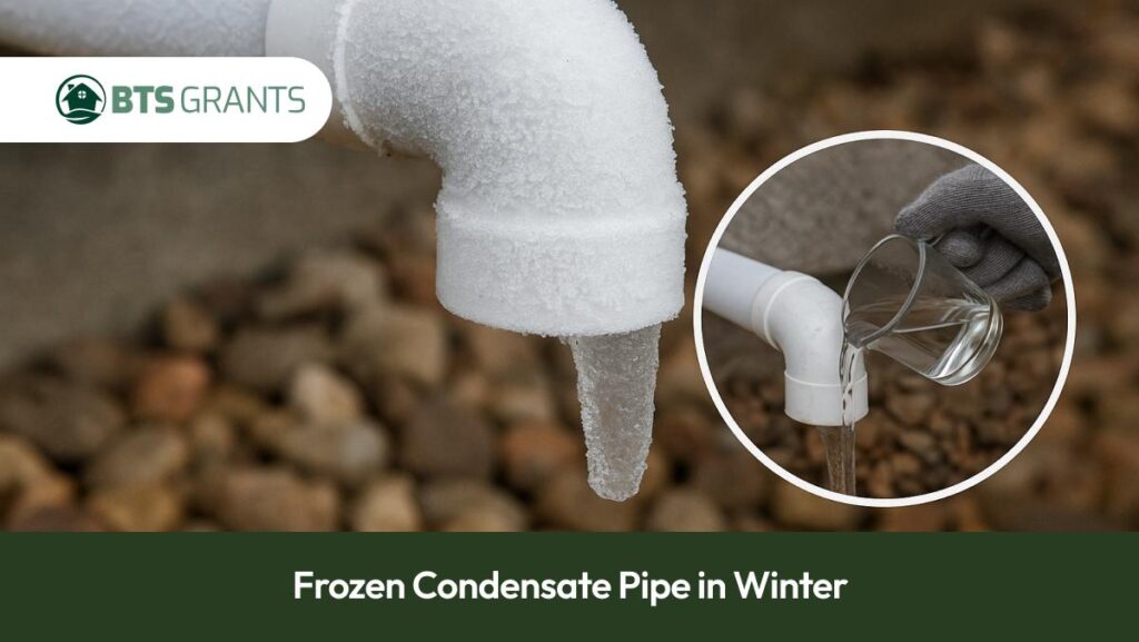 frozen condesnsate pipe